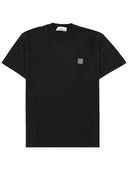 Stone Island-T-Shirt mit Logo-Aufnäher