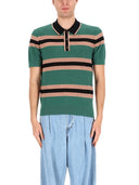 Dries Van Noten Perforiertes „Mercy Stripe“ Poloshirt