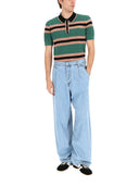 Dries Van Noten Perforiertes „Mercy Stripe“ Poloshirt