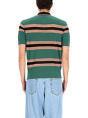 Dries Van Noten Perforiertes „Mercy Stripe“ Poloshirt