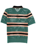Dries Van Noten Perforiertes „Mercy Stripe“ Poloshirt
