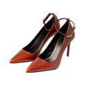 Ami Paris With Heel Brown