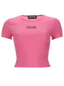 Versace Jeans Couture T Shirt Crop Con Logo