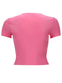 Versace Jeans Couture T Shirt Crop Con Logo