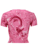 Versace Jeans Couture T Shirt Con Stampa "Wave"