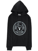 Versace Jeans Couture Felpa Con Logo E Cappuccio