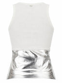 Rabanne Top A Costine Con Applicazione Piercing
