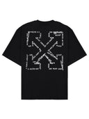 Off-White-T-Shirt mit Logo