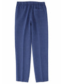 120% Lino Pantalone In Lino Con Coulisse