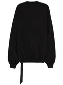 Rick Owens Drkshdw Felpa "Hun Crewneck" In Cotone