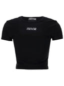Versace Jeans Couture T Shirt Crop Con Logo