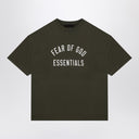 Angst vor Gott Essentials Military Green T -Shirt mit Logo