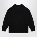 Maglietta nera della paura di Dio Essenziale con logo