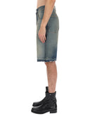 Sonnenblumen-Shorts aus Denim