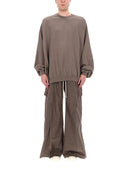 Rick Owens Drkshdw Felpa "Hun Crewneck" In Cotone