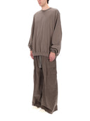 Rick Owens Drkshdw Felpa "Hun Crewneck" In Cotone
