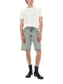 Sonnenblumen-Shorts aus Denim
