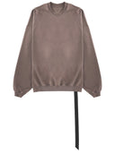 Rick Owens Drkshdw Felpa "Hun Crewneck" In Cotone