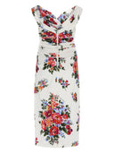 Dolce & Gabbana Abito In Raso Con Stampa