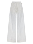 Herno Pantalone Traforato Con Ricamo Sangallo