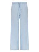 120% Lino Pantalone Ampio In Lino