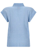 120% Lino Camicia Con Nodo