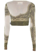 Jean Paul Gaultier Top With "Cartouche" Print