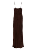 Rotate Birger Christensen Abito Lungo In Satin