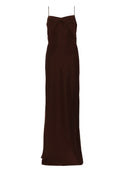 Rotate Birger Christensen Abito Lungo In Satin