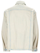 Golden Goose Giacca In Denim Con Tasca Ricamata