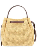 Tory Burch Borsa "Romy" A Secchiello In Paglia