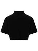 Msgm Polo Crop Con Logo