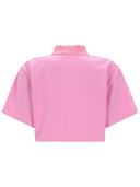 Msgm Polo Crop Con Logo
