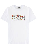 Msgm T Shirt Con Logo