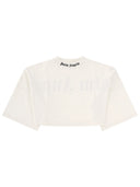 Palm Angels T Shirt Cropped Con Logo