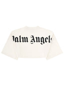 Palm Angels T Shirt Cropped Con Logo