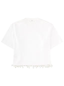 Sportmax T Shirt "Palmas" Con Perle Ricamate