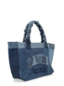 Ganni Borsa Tote Medium In Denim