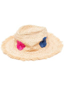 Paul Smith Paul Smith Floral Embroidery Straw Hat