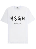 Msgm T-shirt i Cotone