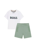 Boss Set T-shirt Logo E Bermuda