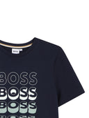 Boss T Shirt Con Stampa Logo