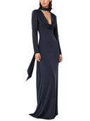 Vestido largo drapeado Rotate Birger Christensen