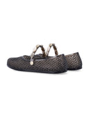 Scarpe basse dell'antica Grecia nere