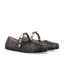 Scarpe basse dell'antica Grecia nere