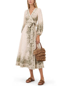 Vestido midi cruzado "Wonderlust" de Zimmermann