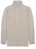 Homme Plisse Issey Miyake Felpa Plissettata Con Zip