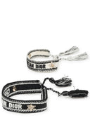 Dior Set Di Due Bracciali Con Logo
