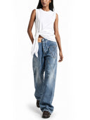 Jw Anderson Jeans Con Patch Logo