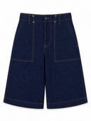 Versace Jeans Couture Shorts In Denim Di Cotone